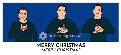 happy christmas sign language